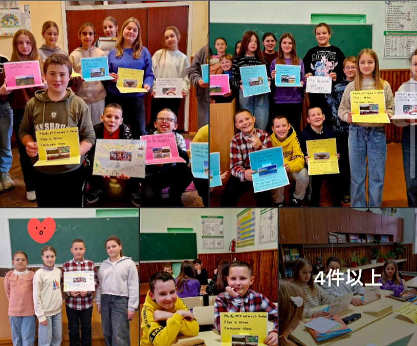 沖縄県伊江島の子ども達から届いた手紙をウクライナ・テルノーピリ州の子ども達に届けました