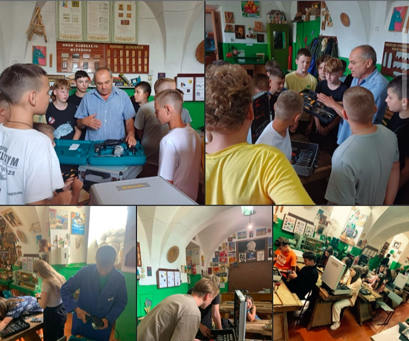 テルノーピリ州クレメネチの小学校に届けた教育支援報告