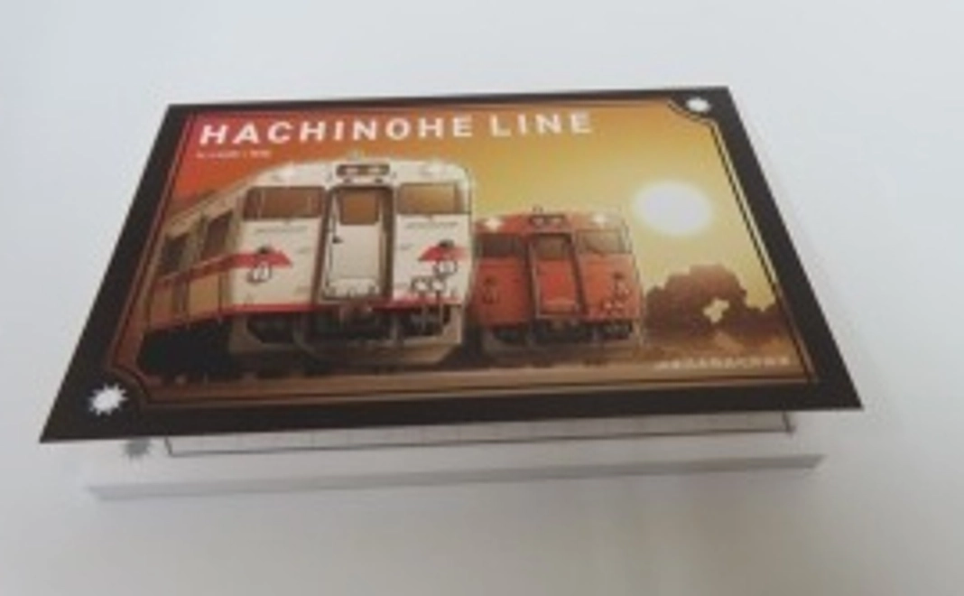 駅カードメモ帳（キラキラ/オレンジ・白赤）