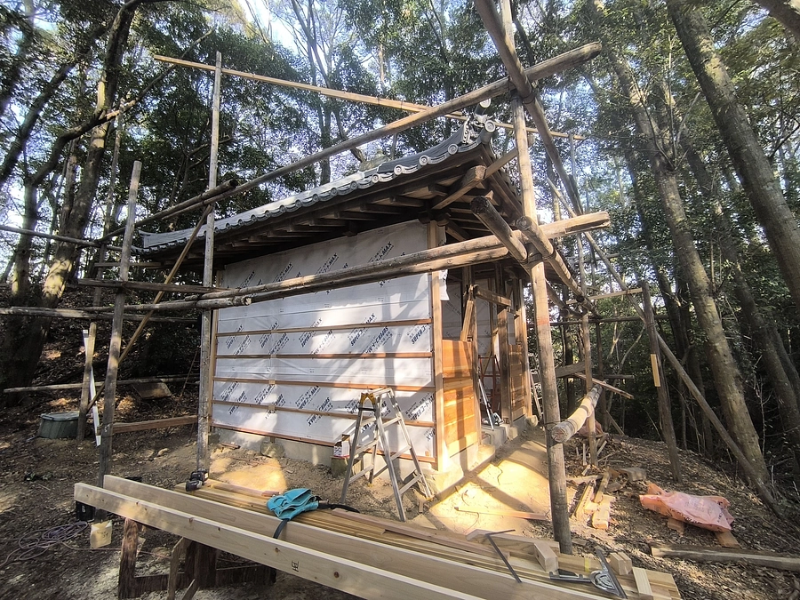 修繕工事の様子です！