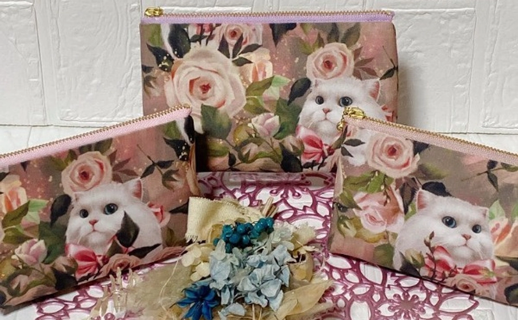 【2/18 NEW】ファスナーポーチ(14cm)｜ハンドメイド作家にゃん太郎様｜3.2万円