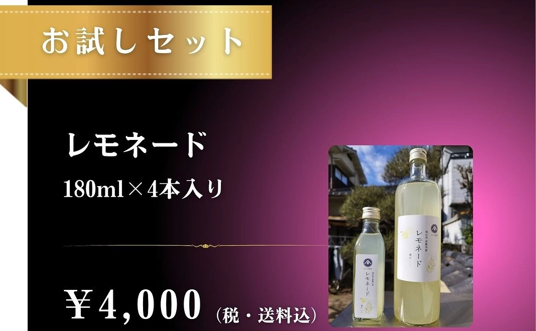 お試しセット　レモネード180ml×4本