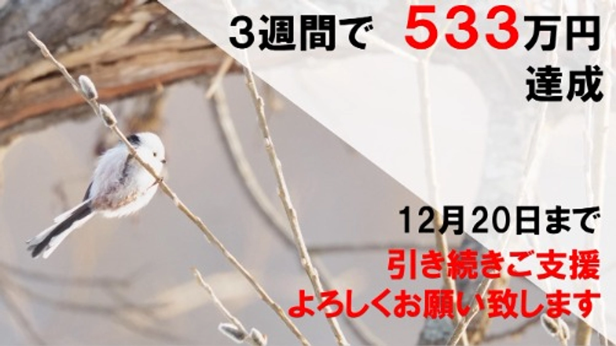 目標金額の50%を達成！