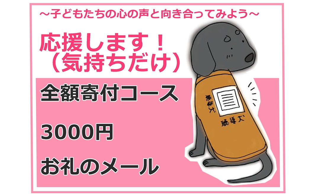 応援します！寄付コース3000円