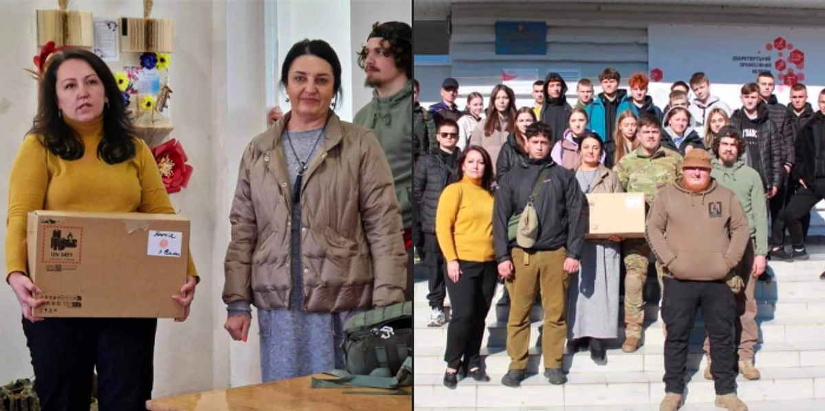 リヴィウ州の高校に教育支援としてのパソコンを届けました