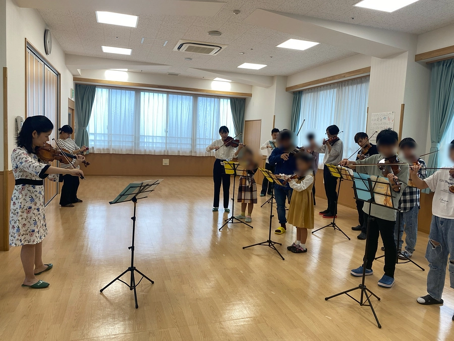 弦楽りぼん・児童養護施設プロジェクト　秋のイベントの様子