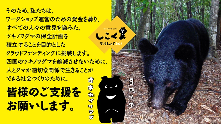 しこくまワークショップ｜四国のツキノワグマの未来を考える！ 5枚目