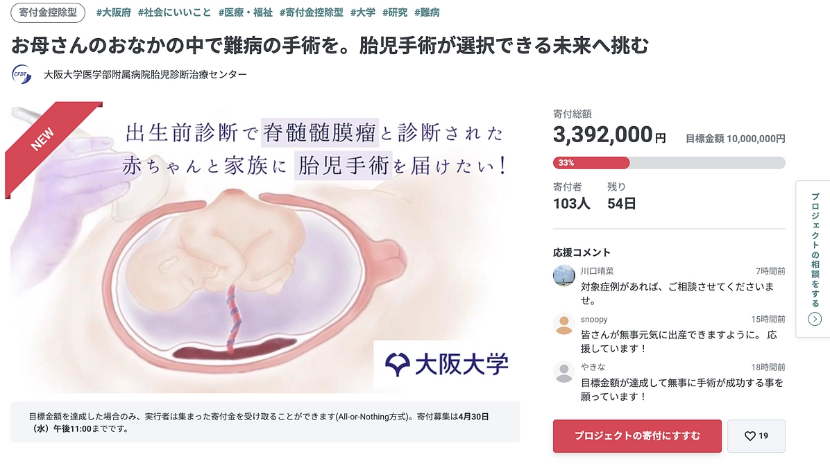 【開始から３日間】目標の33%を達成しました！