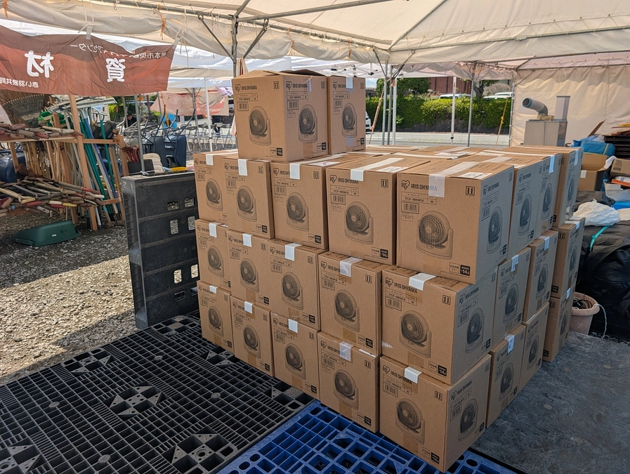 熊本県八代市へ日本プロ野球選手会の支援物資を届けました