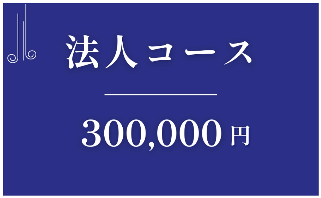 法人コース｜¥300,000