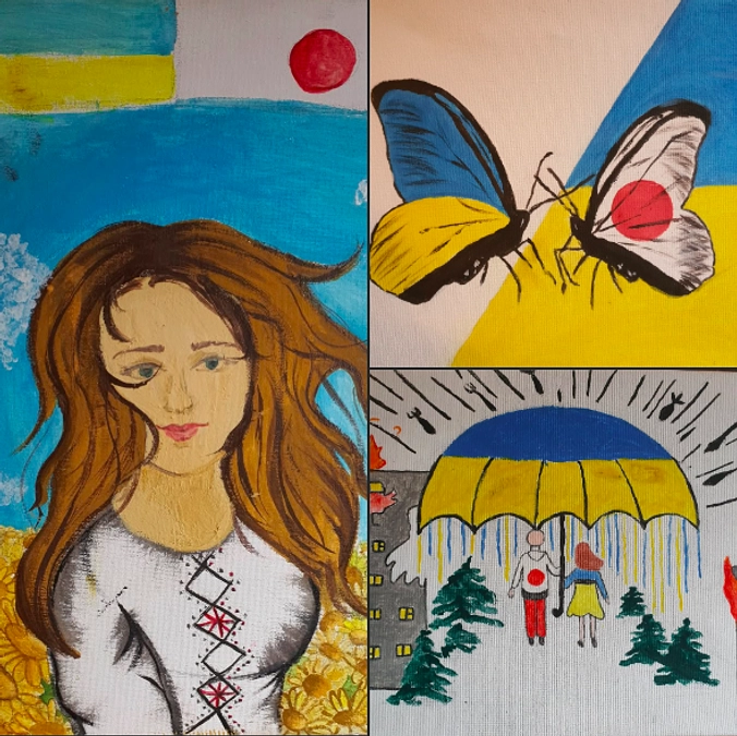 ウクライナ中から子どもたちの絵が届いています