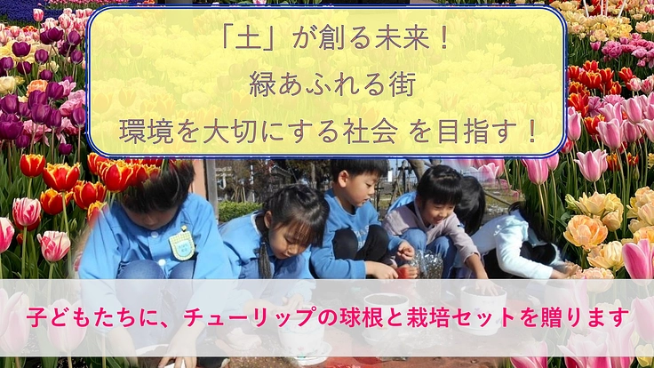 富山の園児に笑顔を届ける！チューリップの球根と栽培セットを贈りたい