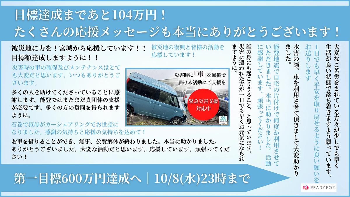 たくさんの応援メッセージ本当にありがとうございます！