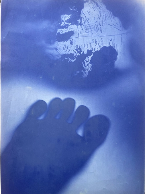 【作品】20年前のジアゾプリントの青写真作品が出てきました！