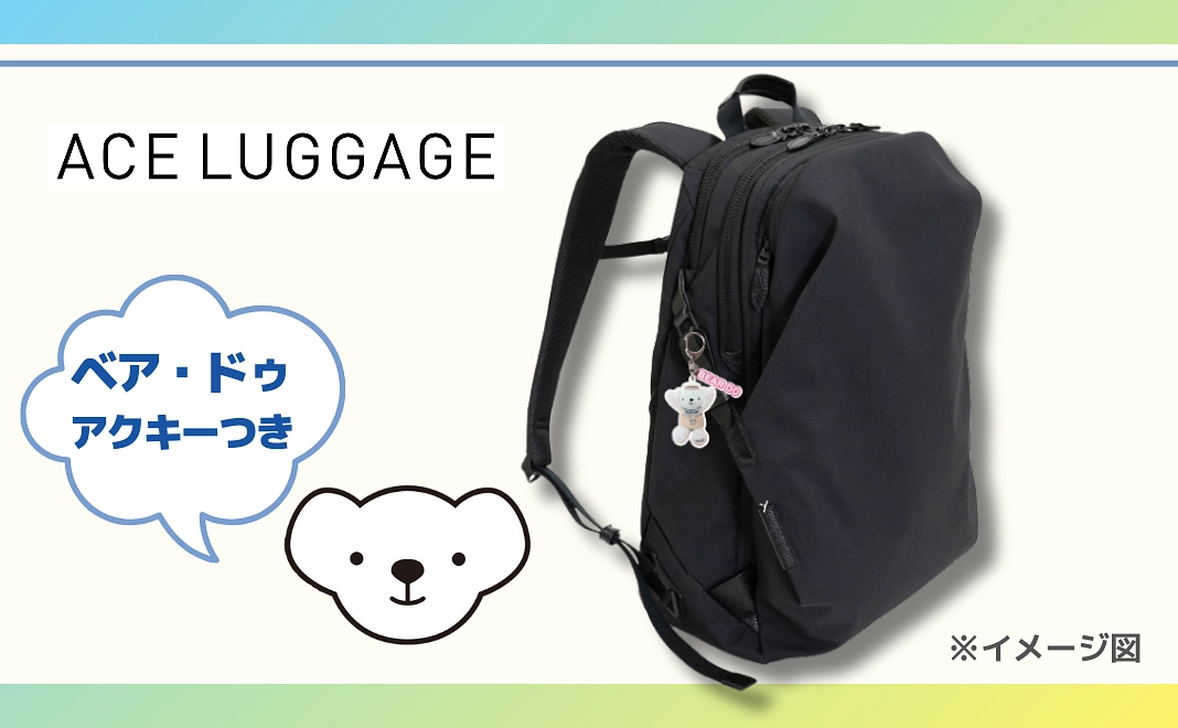 ★ベア・ドゥアクキーつき【未来のパイロットを応援】エースラゲージ Momonga ユーティリティーバックパック(L)
