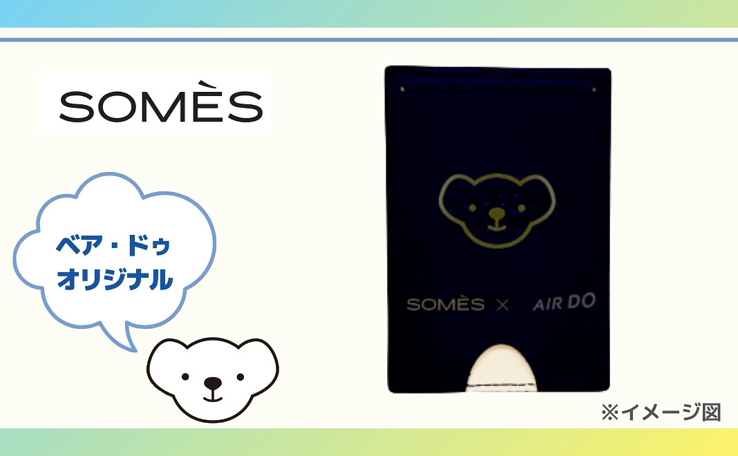 ★「ベア・ドゥオリジナル」【未来のパイロットを応援】 ソメスサドル シングルパスケース ブラック