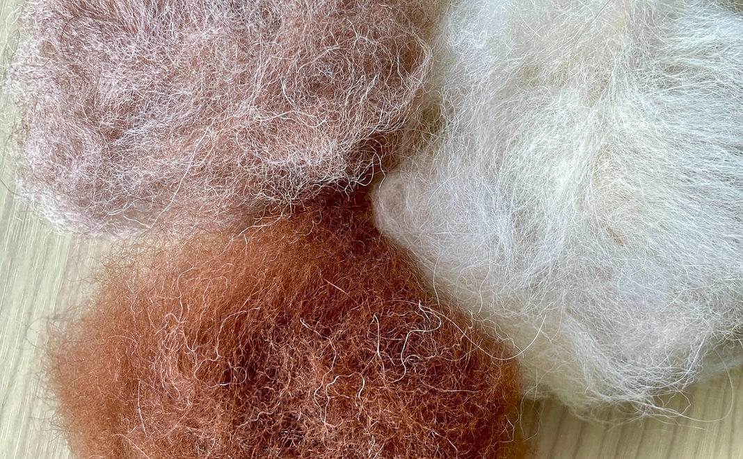 【アルパカ原毛グッズ】アルパカの原毛 20g×2種