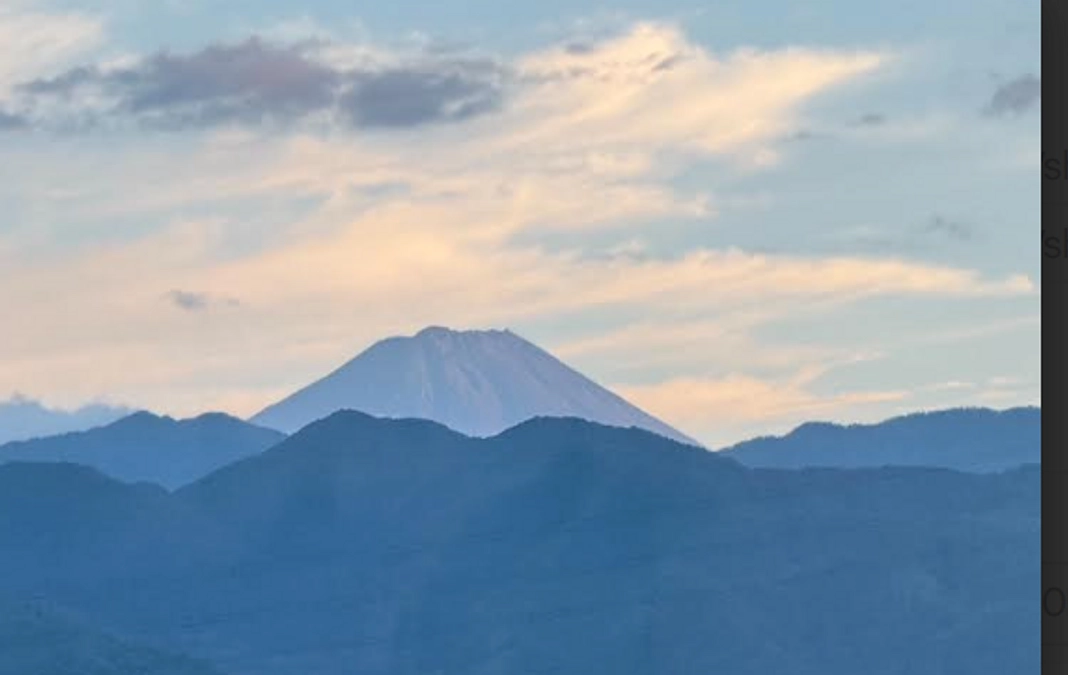 山梨からの富士山　3日間ありがとう