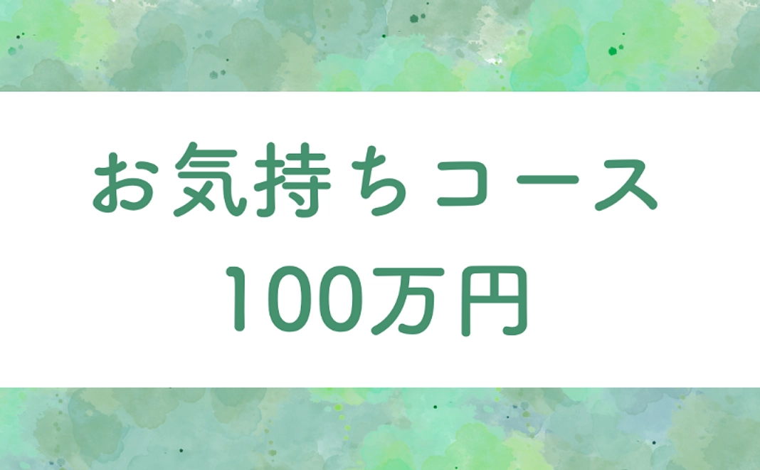 お気持ちコース | 1,000,000円