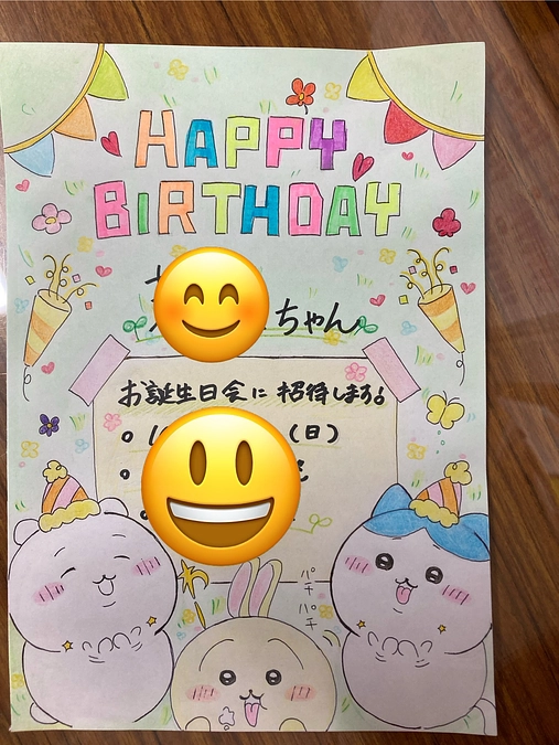 毎月、誕生日月に誕生日会実施