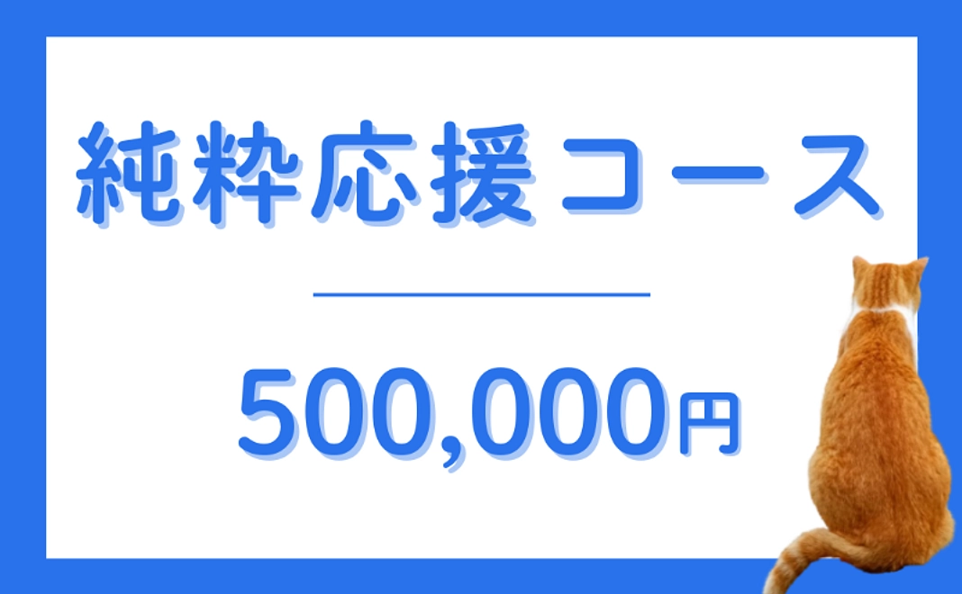 【返礼品不要な方】純粋応援コース|500,000円