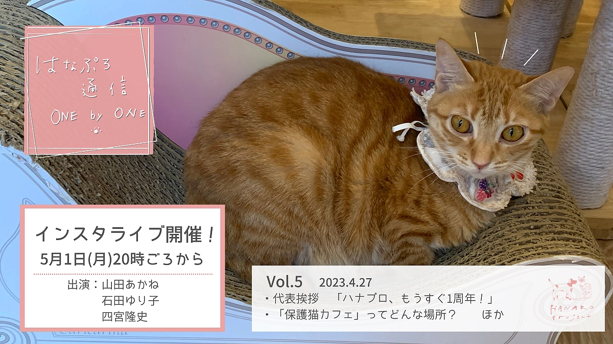 「はなぷろ通信　one by one」Vol.５