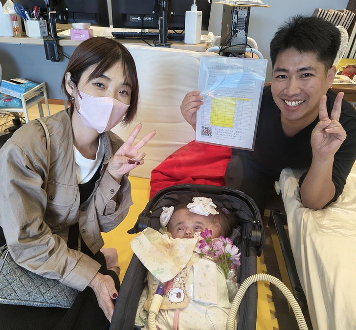 Le Lienの大石さまに署名用紙をお渡しさせていただきました