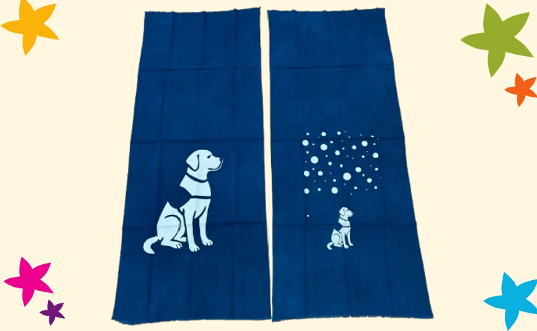 藍染手ぬぐい(アイビー) 2枚セット【税制優遇対象外】