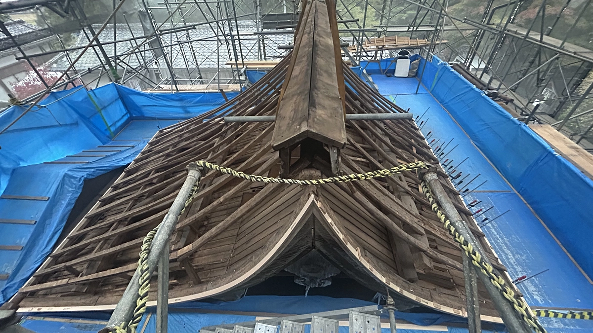 生身天満宮 令和の大修復事業 粛々と進捗しています。