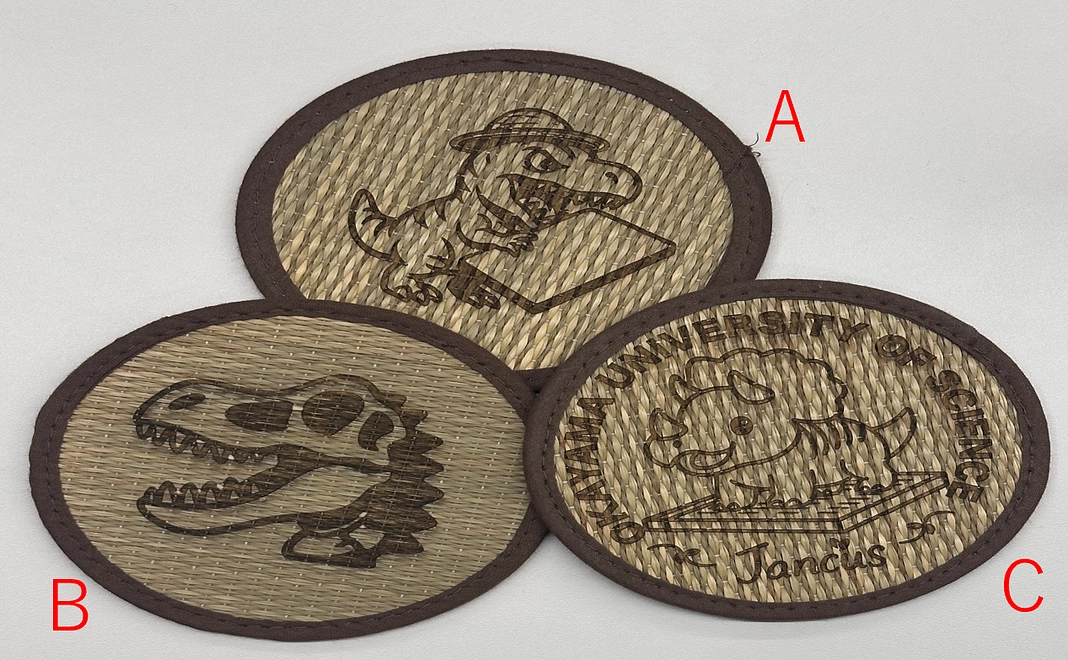 お礼の手紙とコースター