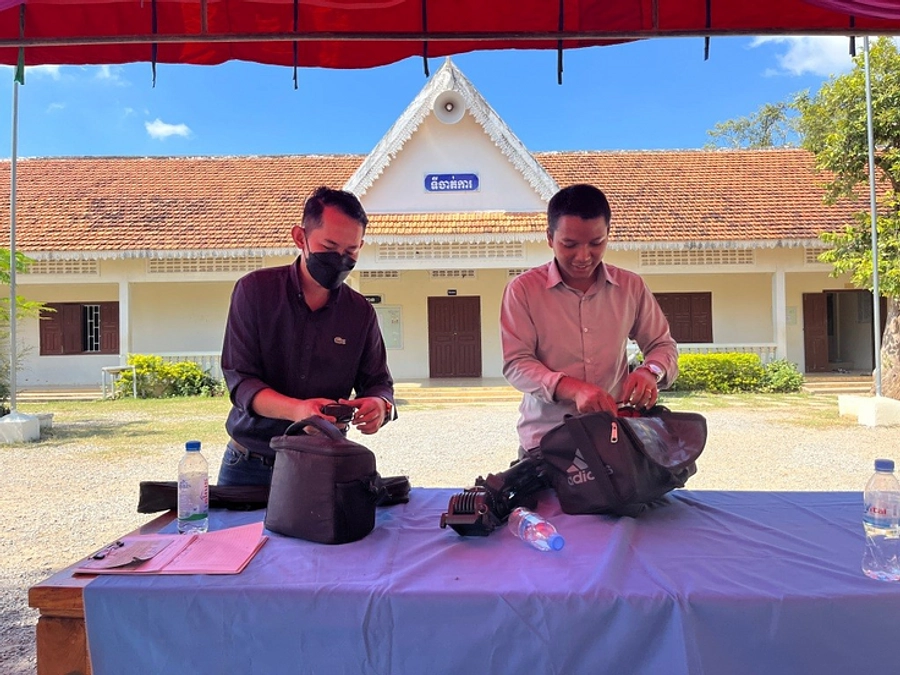 EDFカンボジアの若き力💪ヴィリャックさんとデビットさんの紹介📸