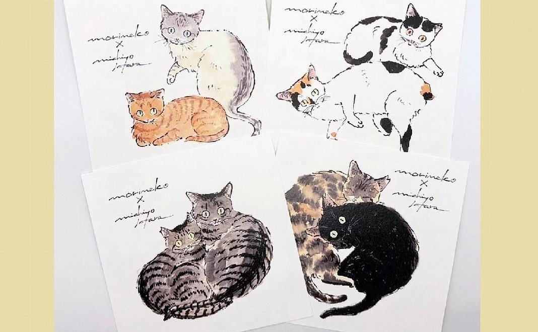 NPO法人もりねこオリジナルポストカード ・もりねこ30分利用券