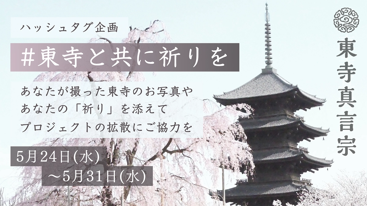 #東寺と共に祈りを｜ハッシュタグ企画のお知らせ