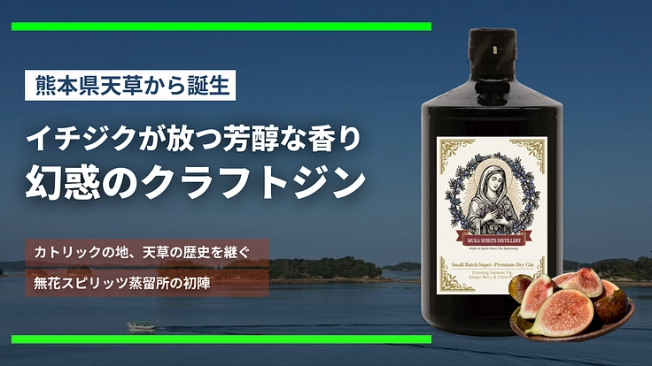 天草への情熱が生む | フィカス（無花果）が香る芳醇なクラフトジン