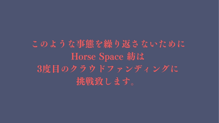 馬たちにこれからもできる限りの安全を。 水害対策を強化したい。 6枚目