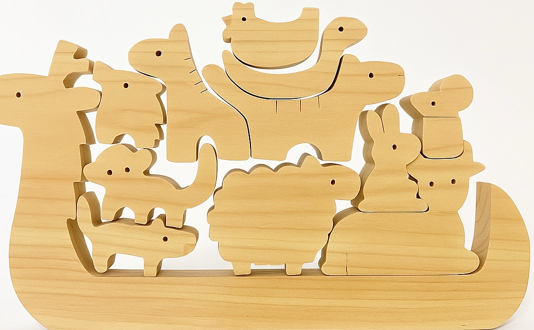 干支ブロック1セット+児童館の子供たちからの手紙