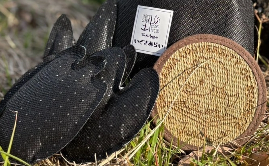 お礼の手紙＋恐竜いぐさあらい３点セット＋オリジナルコースター