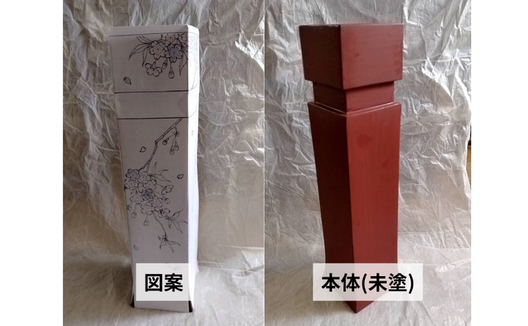 蒔絵師 代田和哉先生作品 輪島塗蒔絵 花入れ