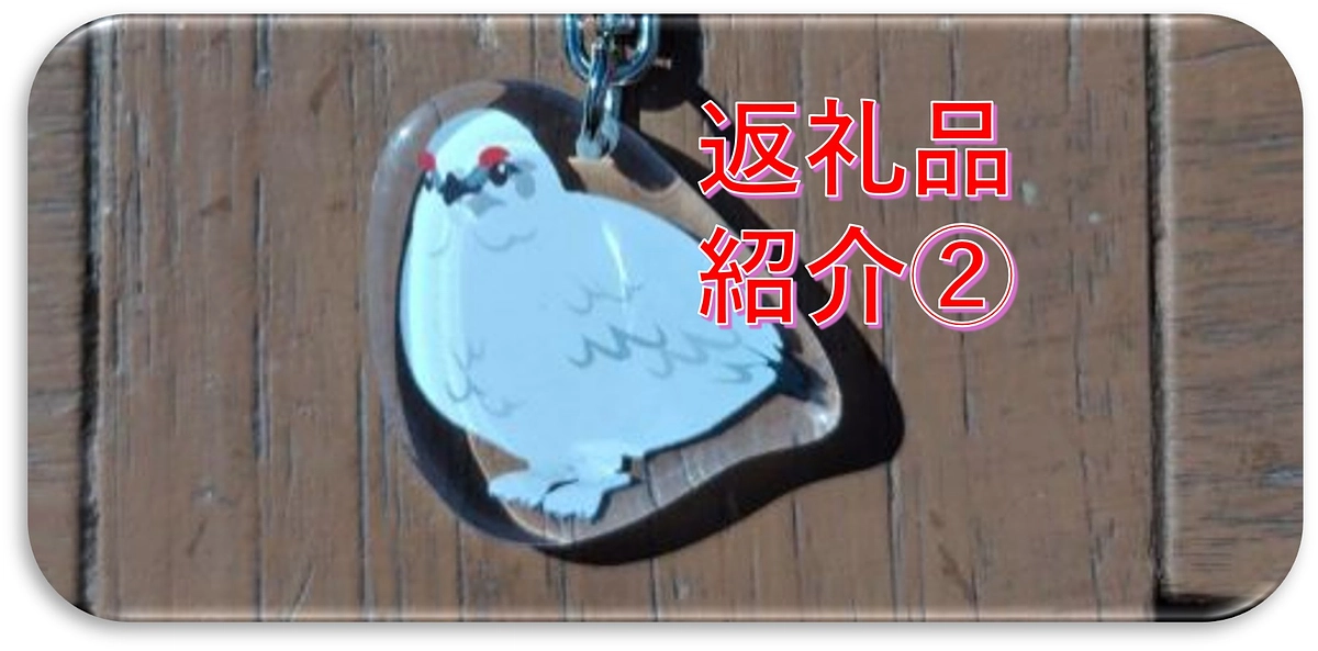 返礼品紹介②ライチョウアクリルキーホルダー
