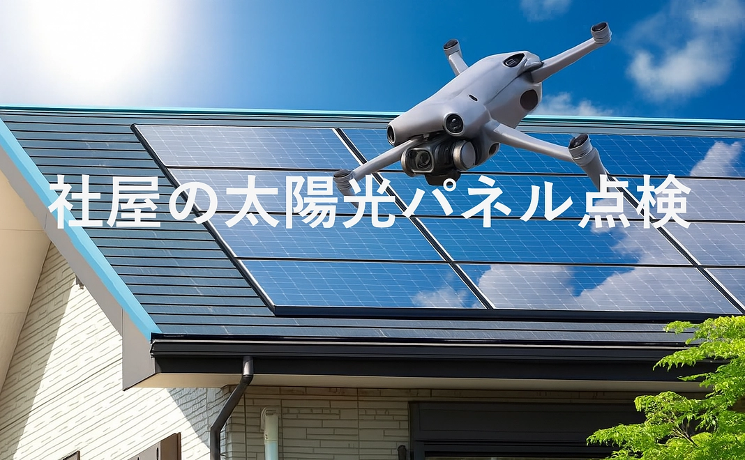 社屋の太陽光パネル点検【２】