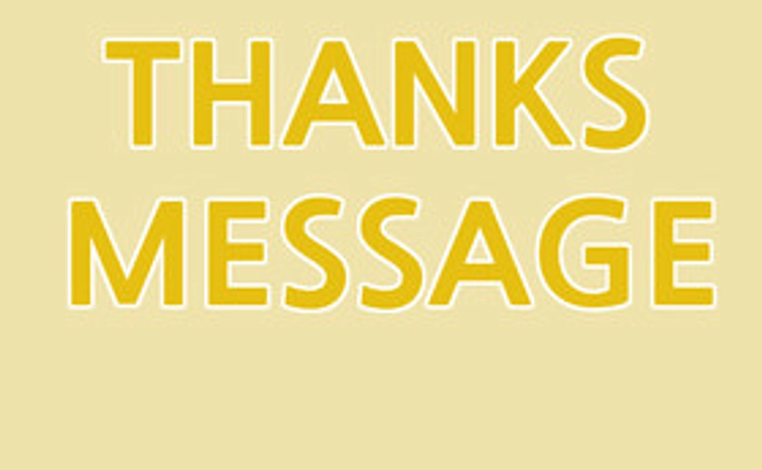 サンクスレター