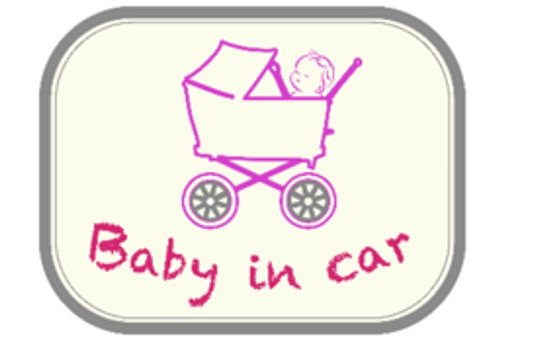 「BABY IN」ステッカー