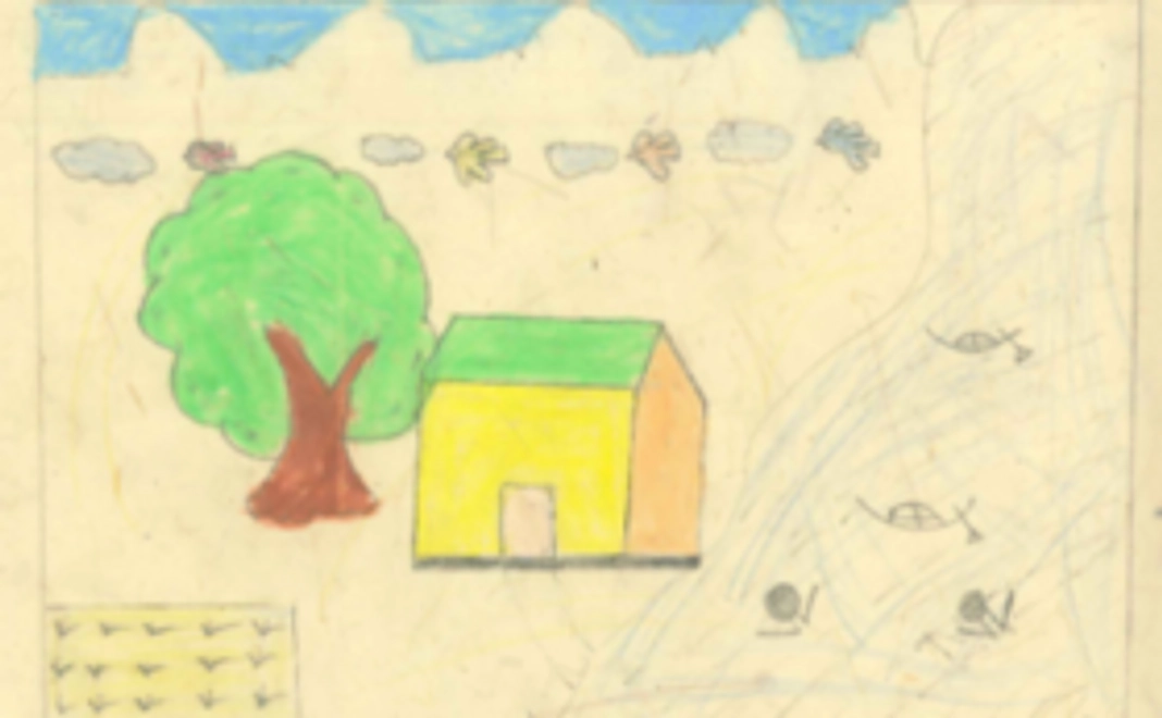 バングラデシュの少女からの感謝の絵手紙をお送りします。