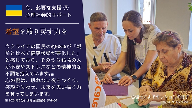 冬を乗り越え、明日を信じる力を、もう一度。ウクライナに生きる力を 5枚目