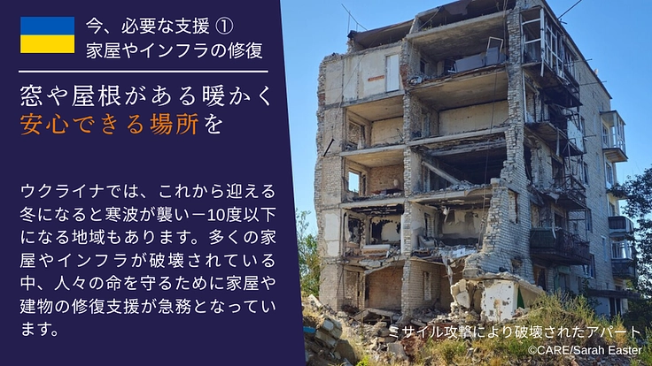 冬を乗り越え、明日を信じる力を、もう一度。ウクライナに生きる力を 3枚目