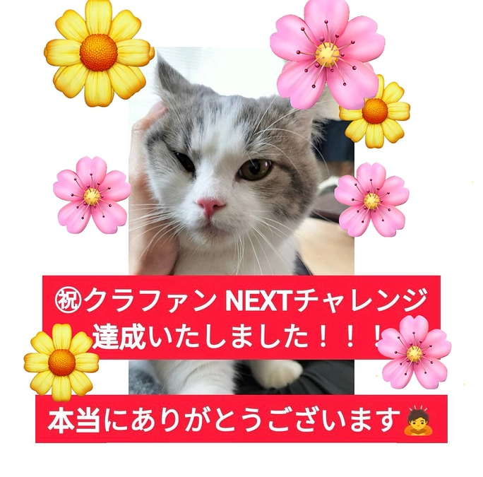 ネクストゴール達成しました🙇‍♀️本当に感謝です！