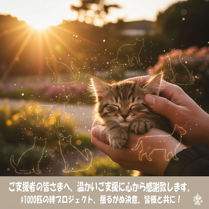 殺処分ゼロは、みんなの“愛”から始まる『#1000匹の絆プロジェクト』