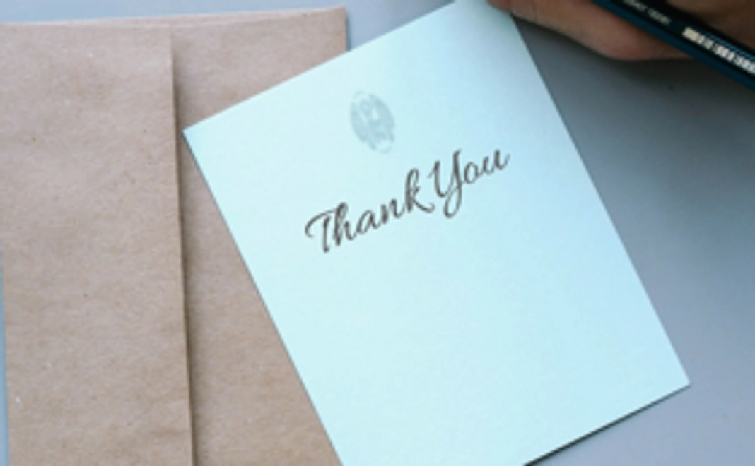 お礼のお手紙