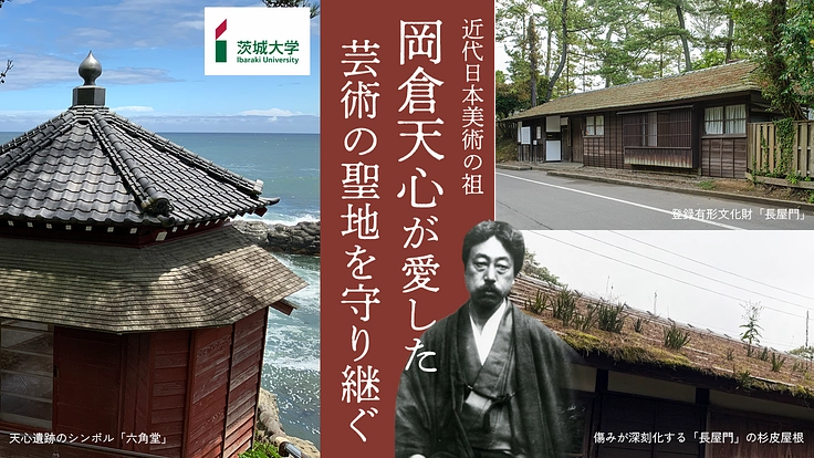 五浦美術文化研究所|雨漏り進む有形文化財・長屋門に一刻も早い修繕を