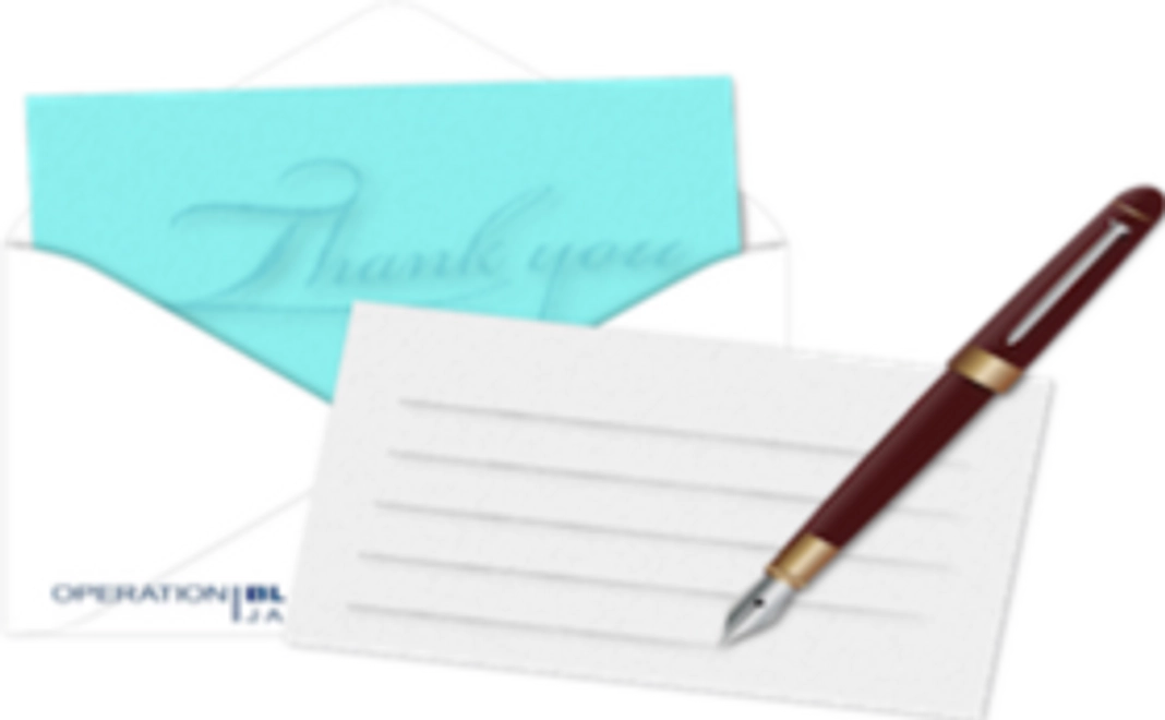 クリスマスイベントの写真を添えたサンクスレター、当団体オリジナルステッカー